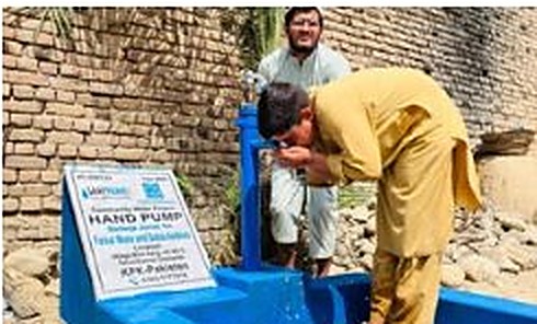 Hand Pump 1.0 installed in a village